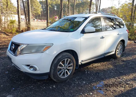2013 Nissan Pathfinder Sl z USA, uszkodzony, nr VIN 5N1AR2MN0DC616597